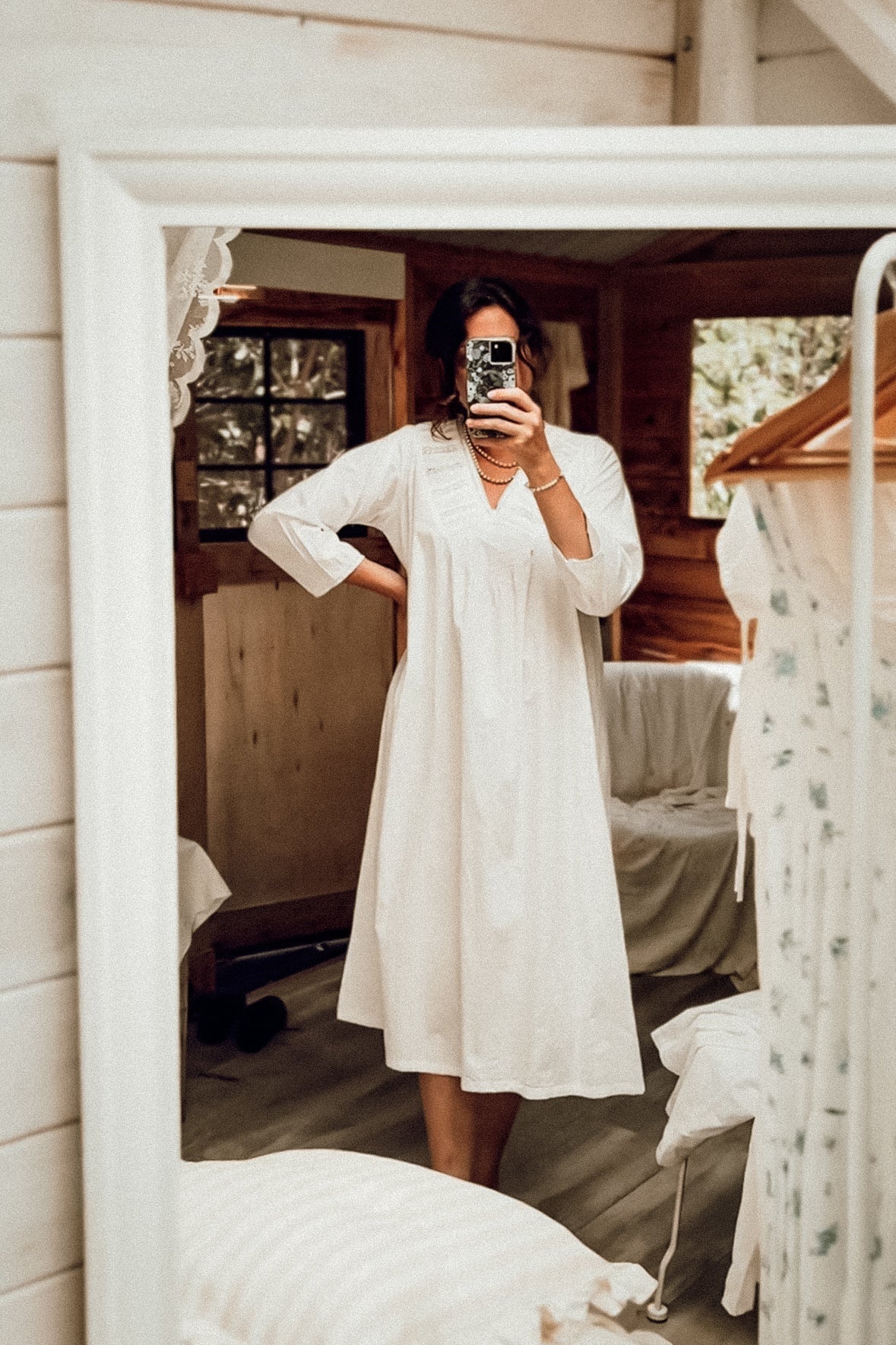 Avie Nightie Dress Meadowsweet Farmhouse