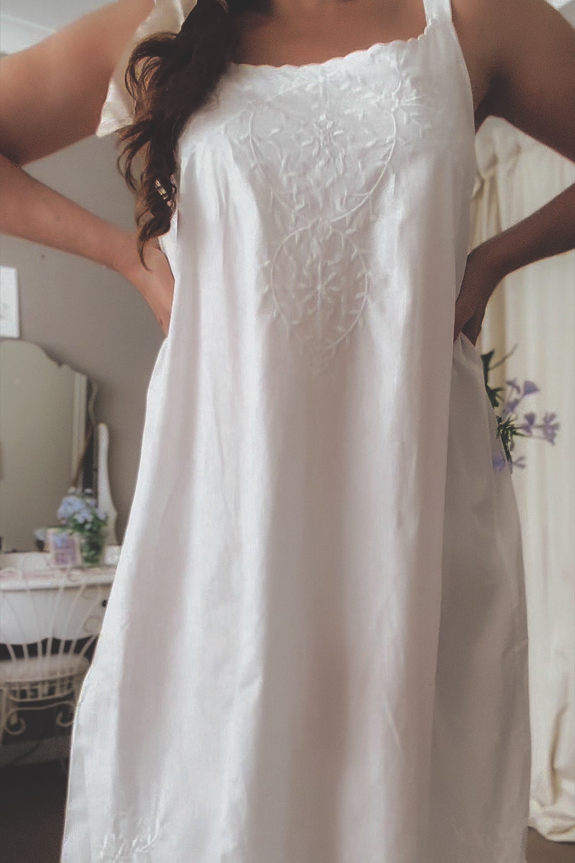 Moonflower Nightie Dress Meadowsweet Farmhouse