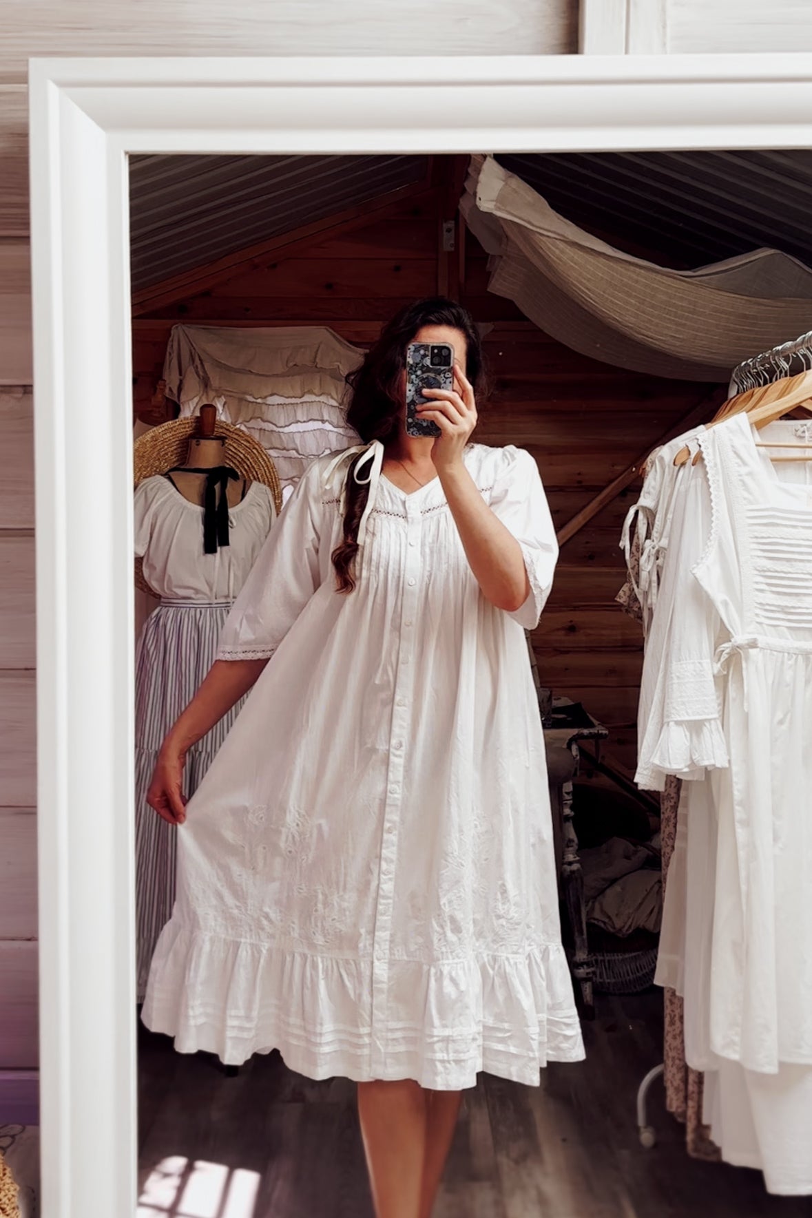 Manuela Nightie Dress Meadowsweet Farmhouse