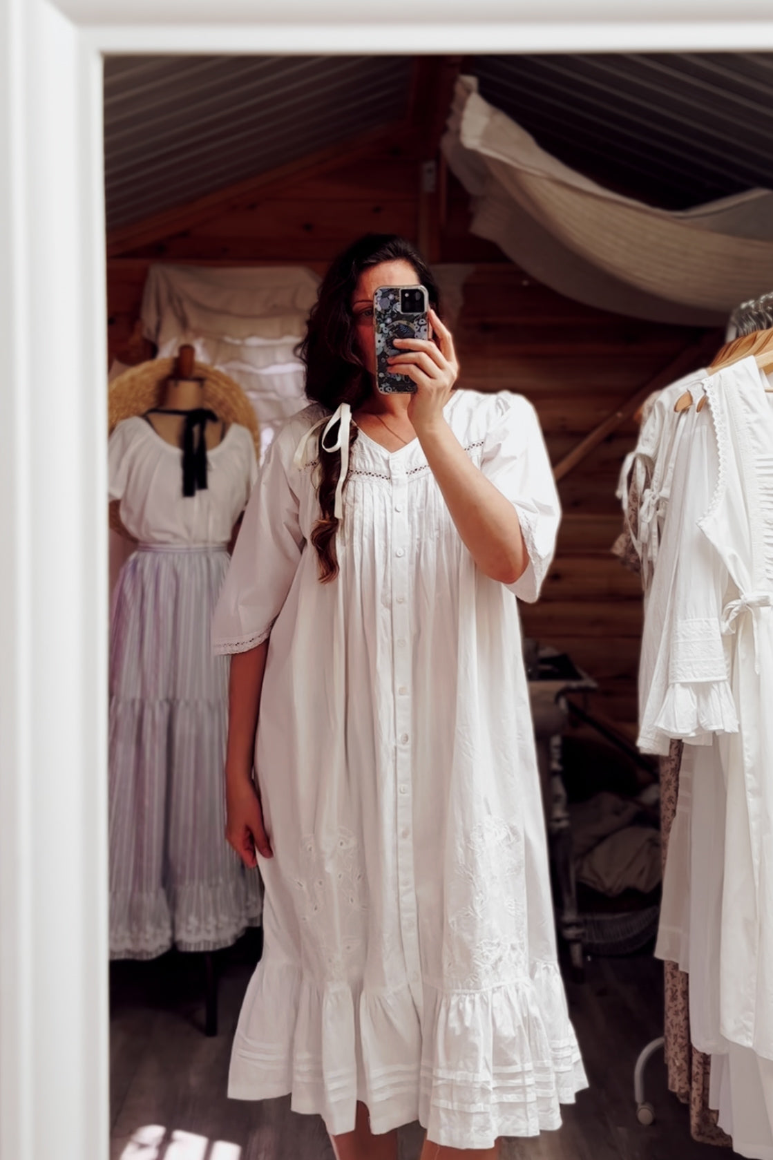 Manuela Nightie Dress Meadowsweet Farmhouse