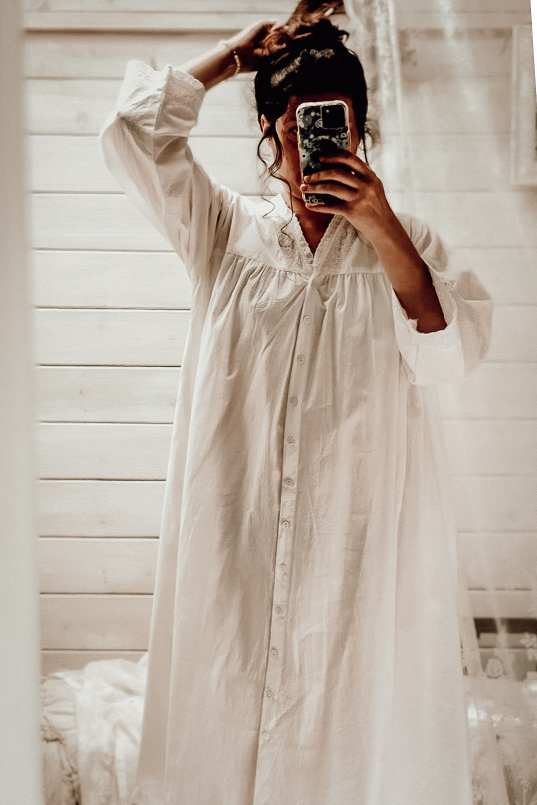 Caroline Nightie Dress Meadowsweet Farmhouse