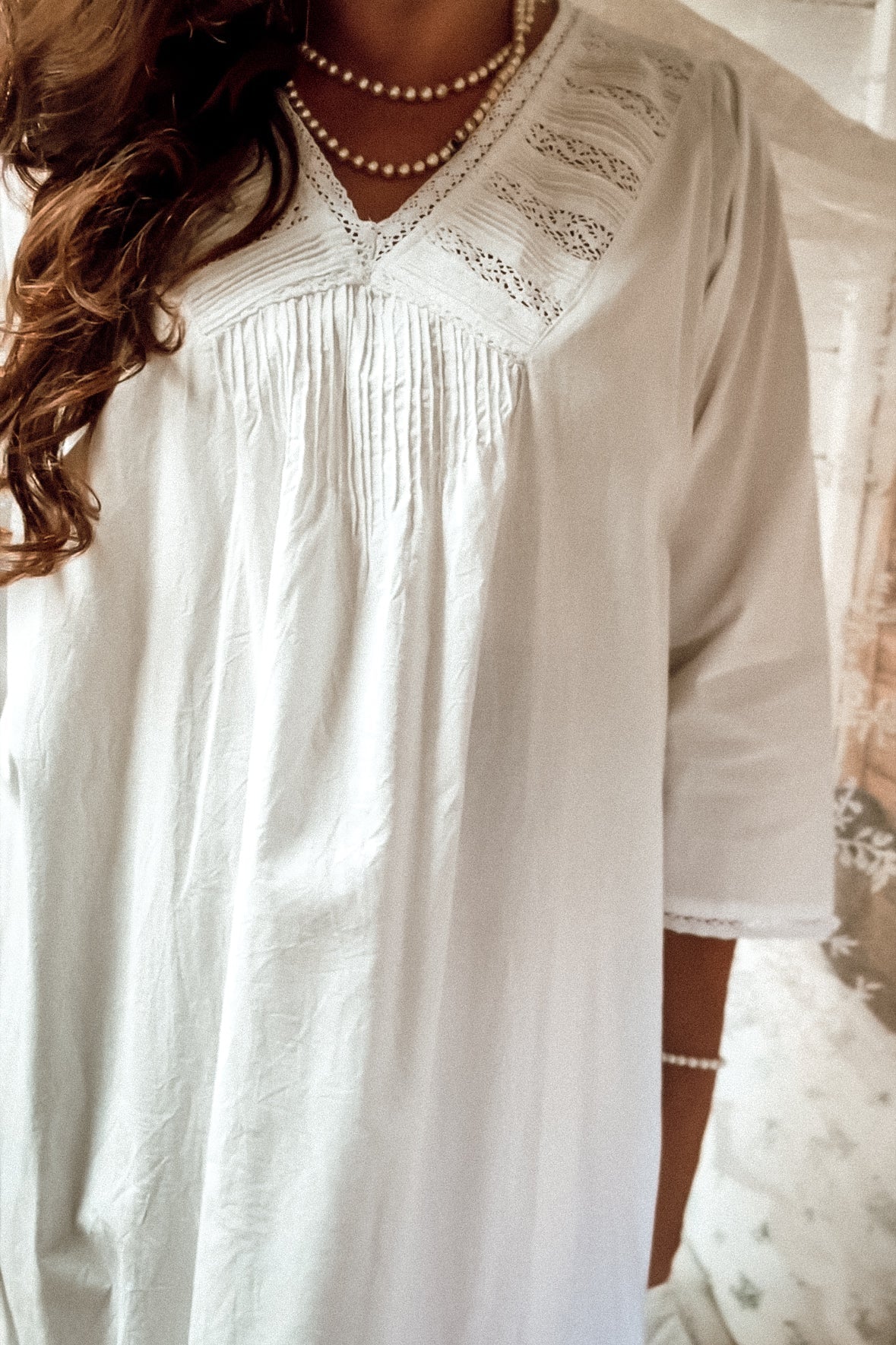Avie Nightie Dress Meadowsweet Farmhouse