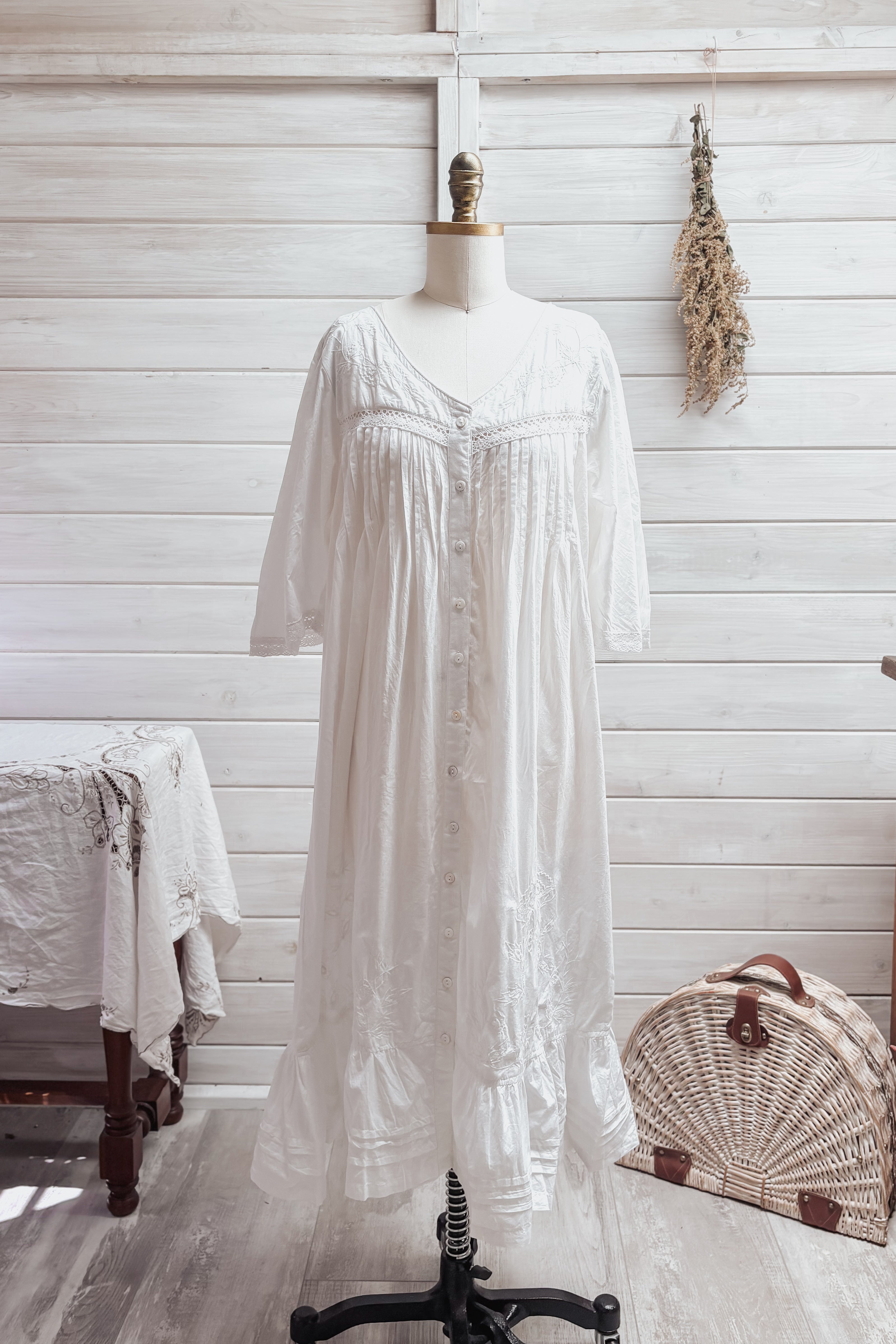 Manuela Nightie Dress Meadowsweet Farmhouse