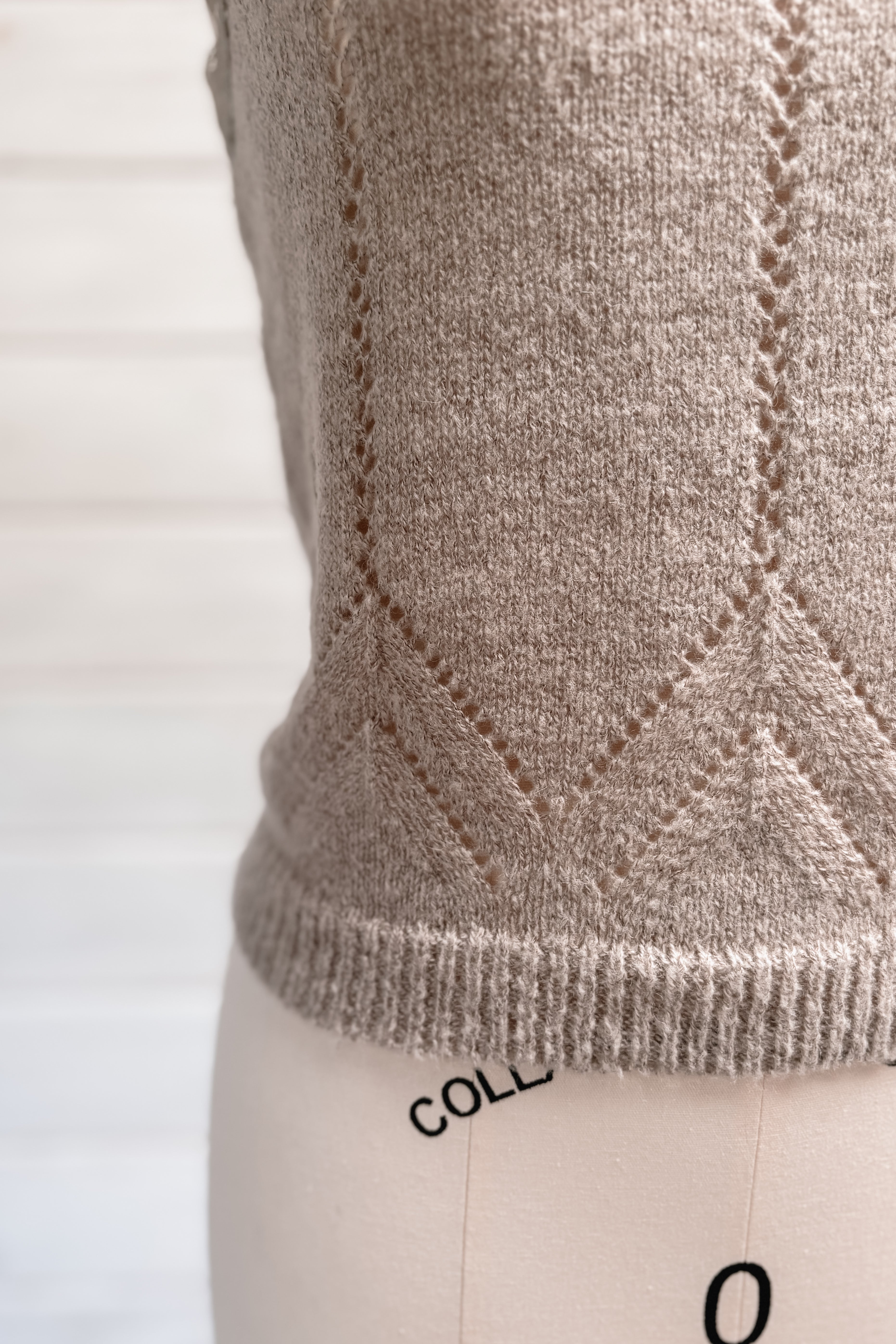 Faded Letter Knitted Camisole