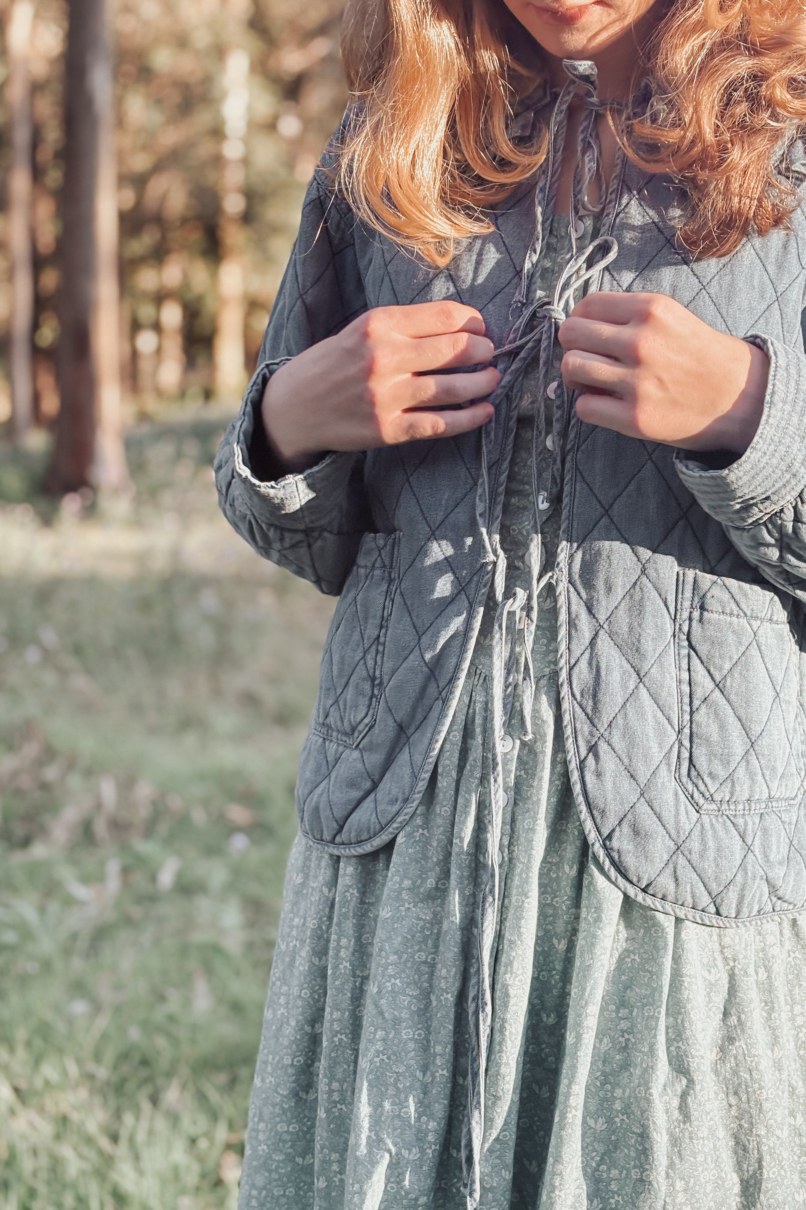 Bluebell Quilted Jacket Meadowsweet Farmhouse