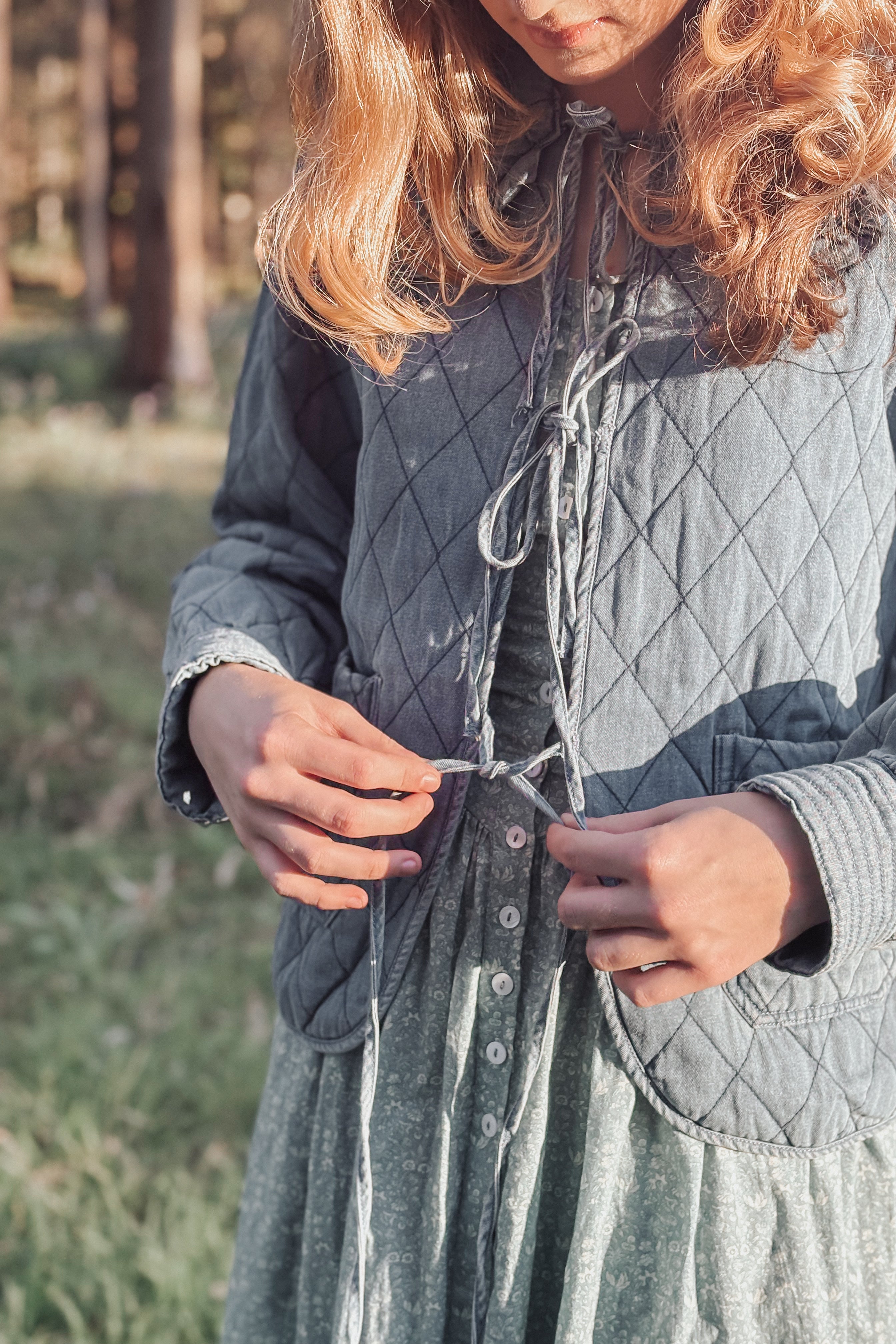 Bluebell Quilted Jacket Meadowsweet Farmhouse